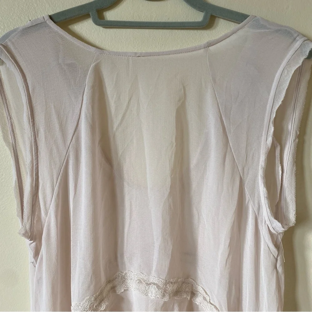 Free People Intimately Sheer Lace Ruffle Top - Picture 5 of 9